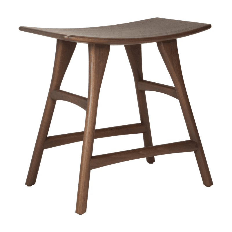 10177 Osso stool teak brown side cut HQ