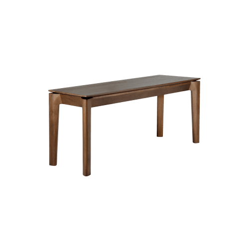 10676 Bok bench varnished teak brown 126 side cut HQ