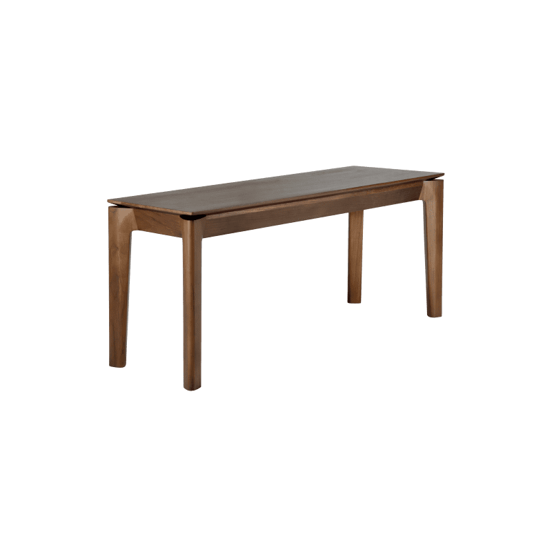 10676 Bok bench varnished teak brown 126 side cut HQ