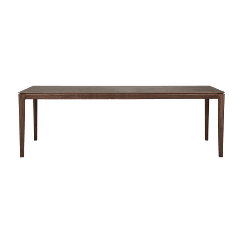 10692 Bok dining table teak brown 240w front cut HQ