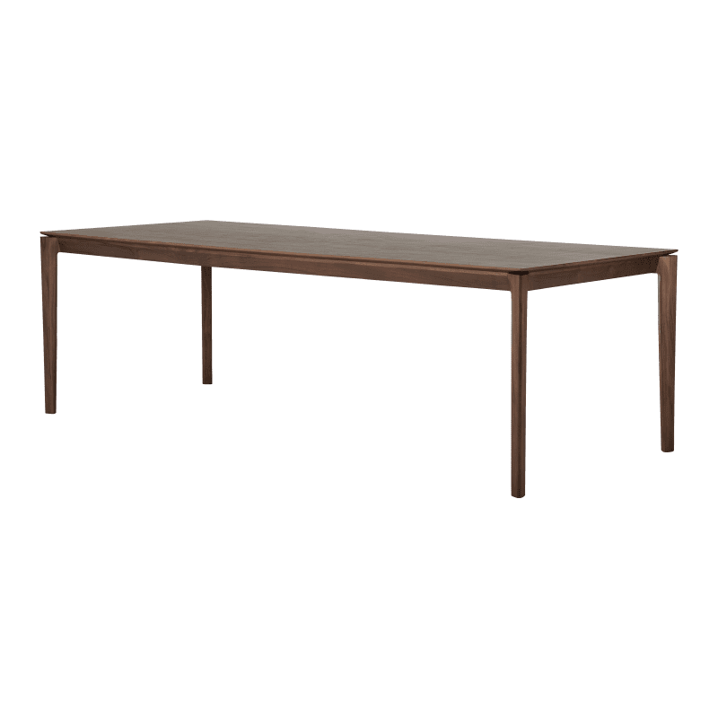 10692 Bok dining table teak brown 240w side cut HQ