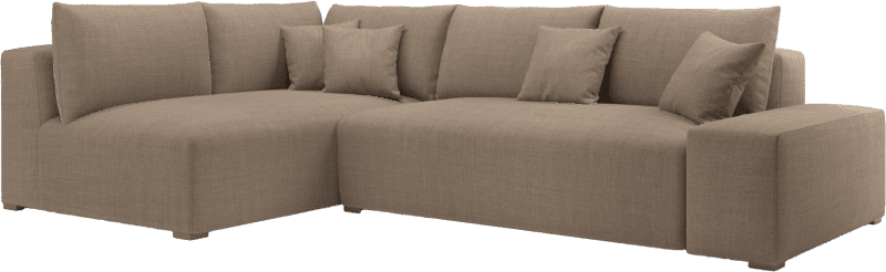 California Sectional - RAF Chaise - Nevis Linen - Khaki - Sofa