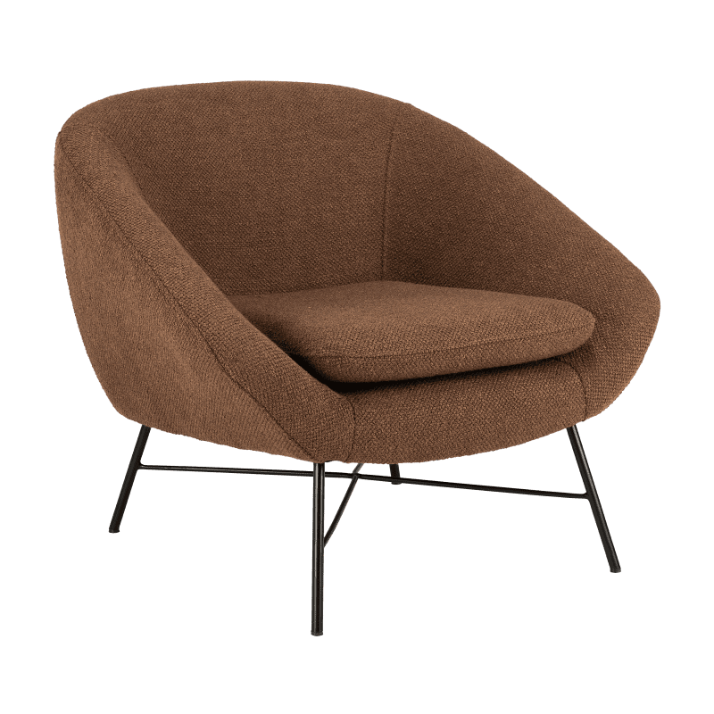 20133 Barrow lounge chair copper side cut HQ