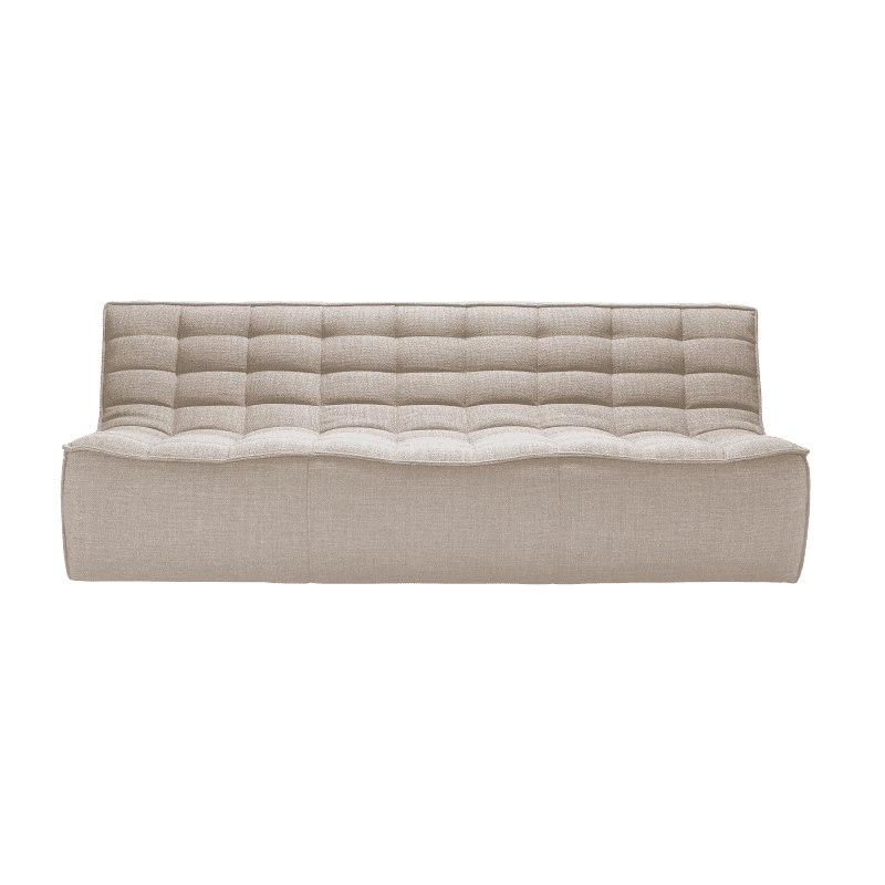 20231 N701 sofa 3 seater beige front cut HQ