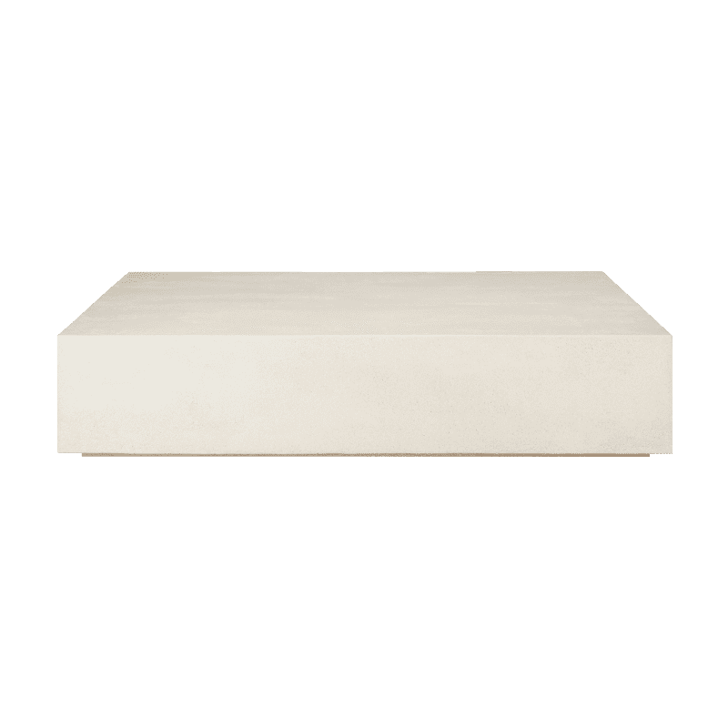 26411 Elements coffee table microcement off white front cut HQ