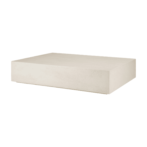 26411 Elements coffee table microcement off white side cut WEB