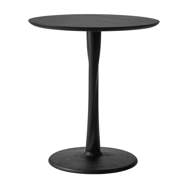 50011 Oak Torsion black dining table front cut HQ