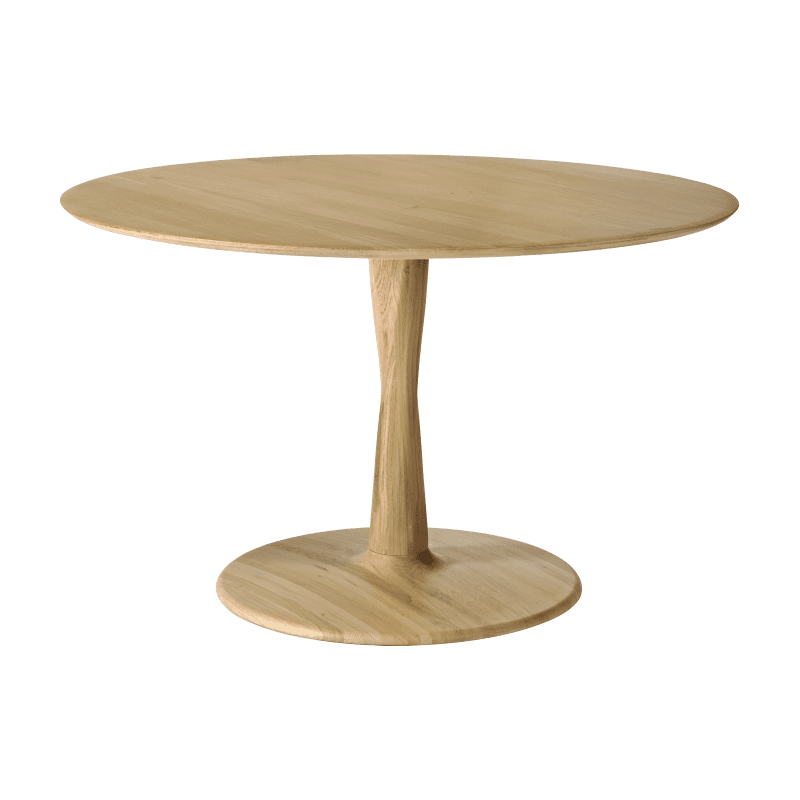 50019 Oak Torsion dining table front cut HQ