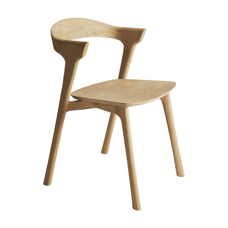 50073 Oak Bok dining chair profile cut HQ