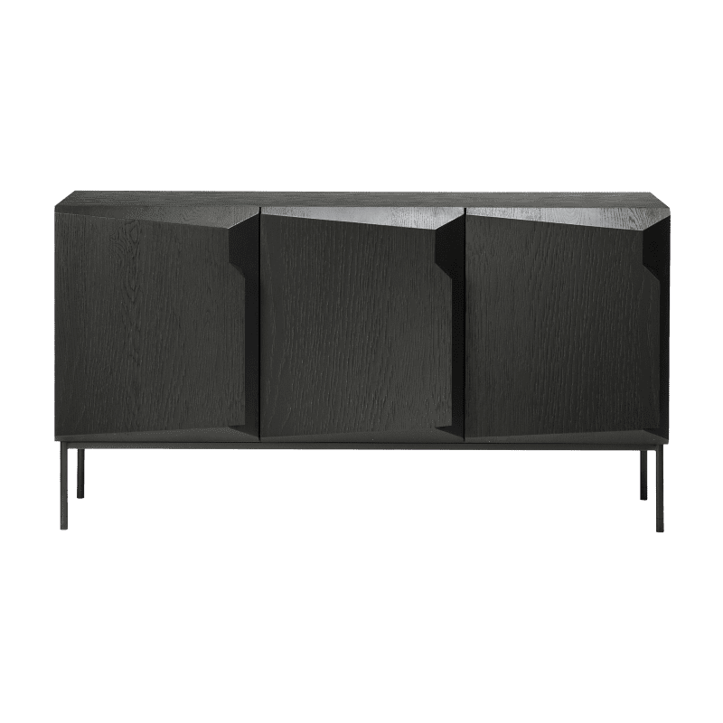 50437 Oak Stairs black sideboard front cut HQ