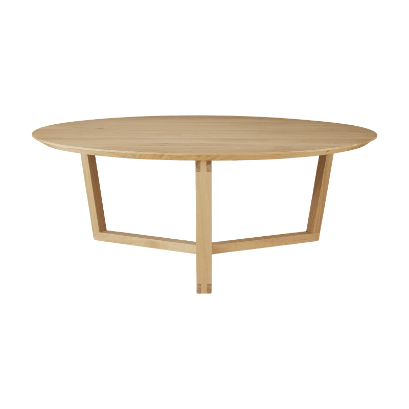 50530 Oak Tripod coffee table profile cut HQ