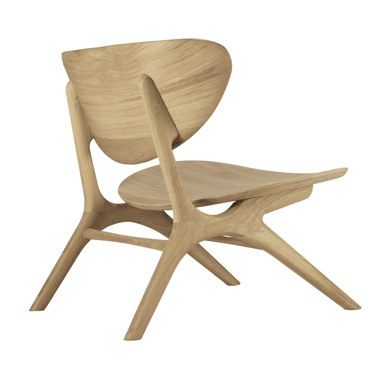 50676 Oak Eye lounge chair without armrest back cut HQ