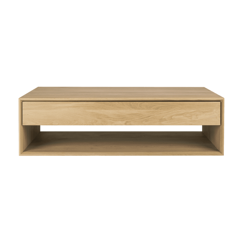 51445 Oak Nordic coffee table front cut HQ