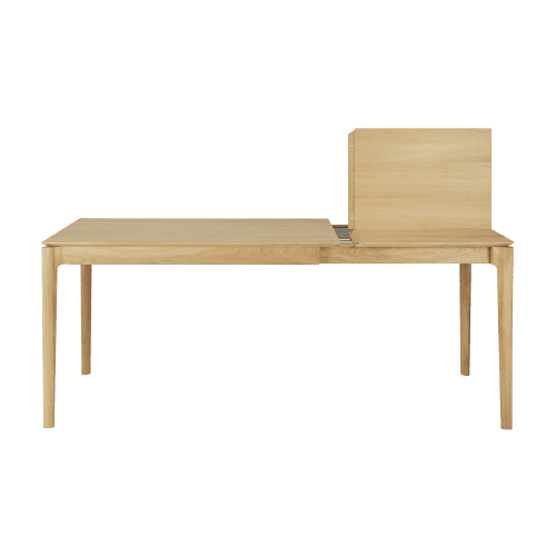 51487 Bok extendable dining table oak rectangular front02 HQ