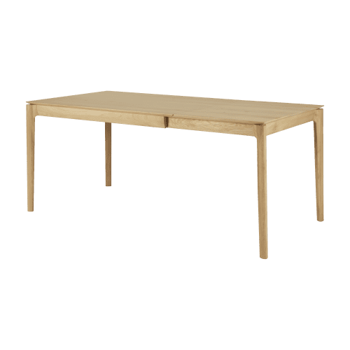 51487 Bok extendable dining table oak rectangular side02 HQ