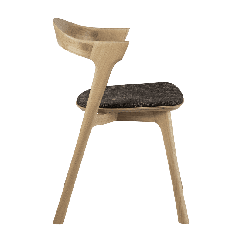 51489 Oak Bok dining chair dark brown profile cut HQ