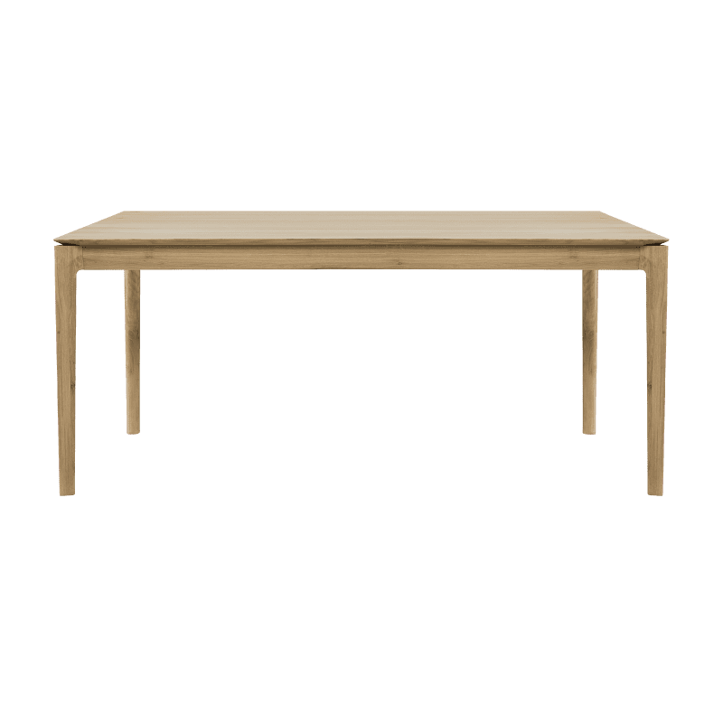 51496 Oak Bok dining table front cut HQ