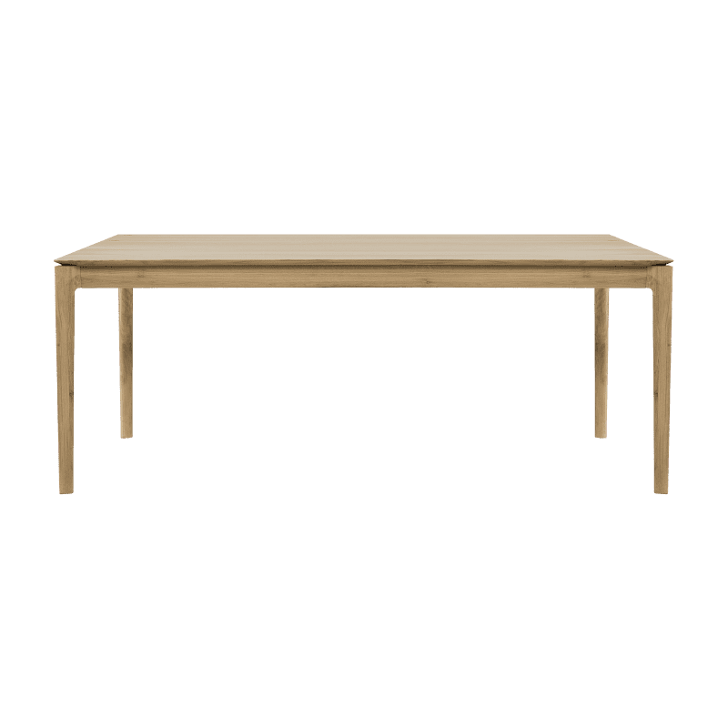 51497 Oak Bok dining table front cut HQ