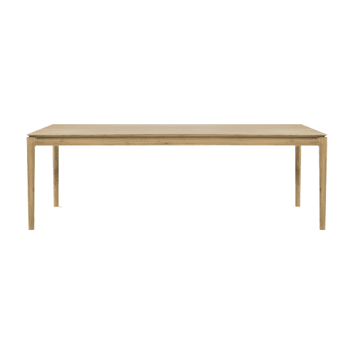 51499 Oak Bok dining table front cut HQ