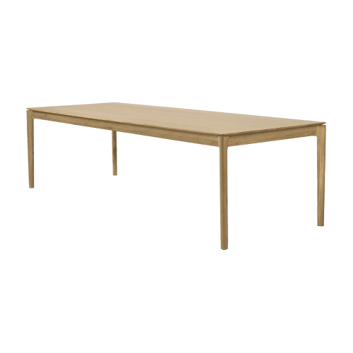 51499 Oak Bok dining table side cut HQ