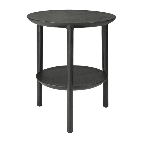 51510 Oak Black Bok side table side cut HQ