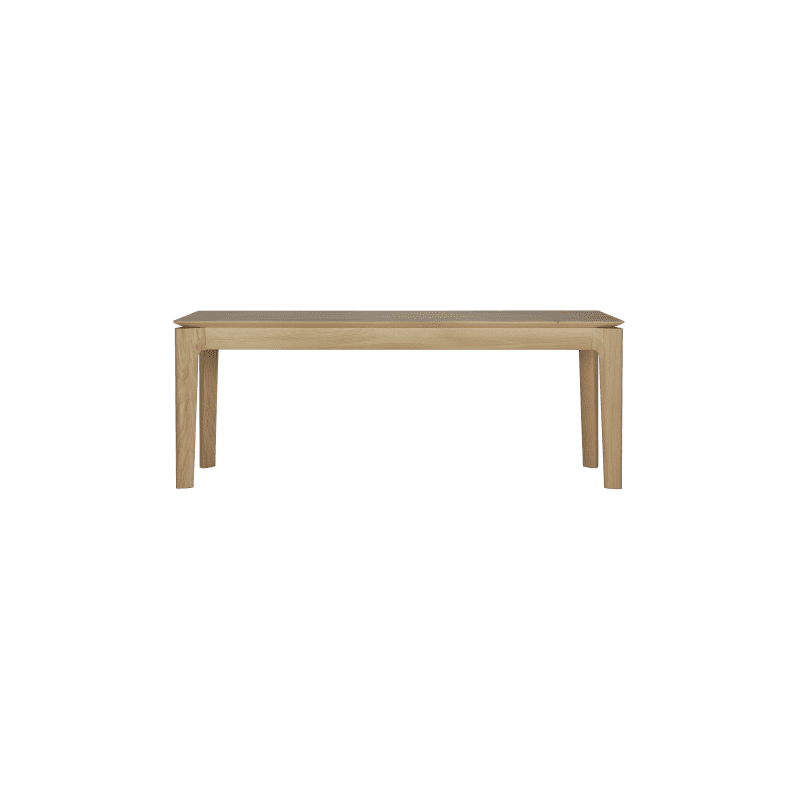 51530 Oak Bok bench 126w front cut HQ