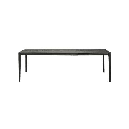 51543 oak bok extendable dining table black front cut HQ