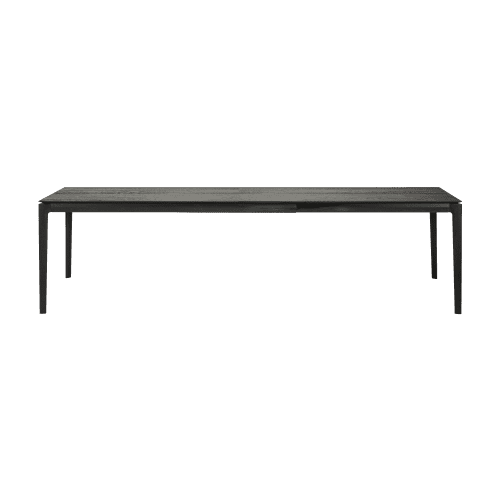 51544 oak bok extendable dining table black front cut HQ