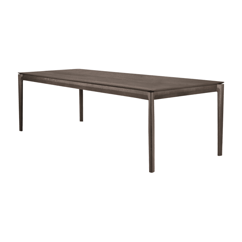 51559 Oak Bok brown dining table side cut HQ