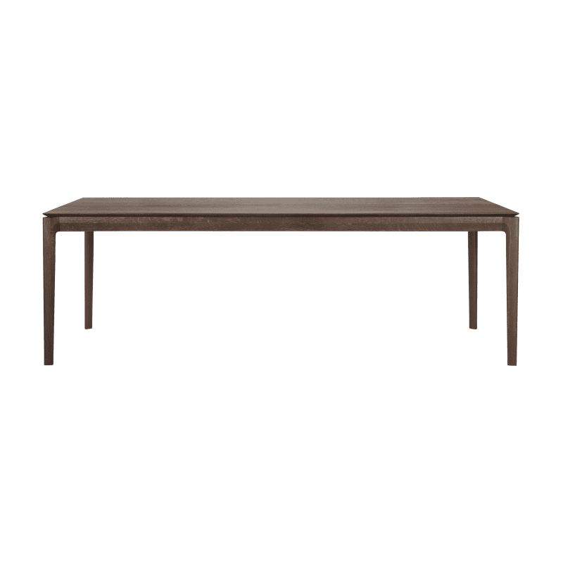 51560 Oak Bok brown dining table front cut HQ