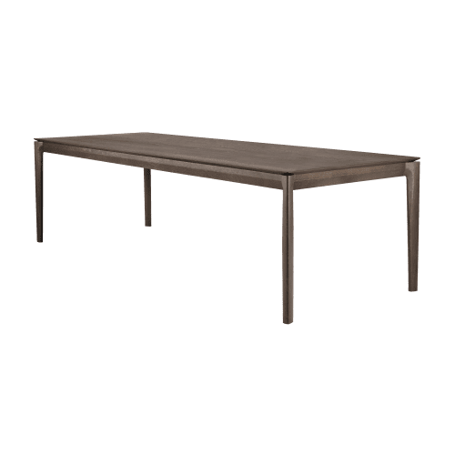 51560 Oak Bok brown dining table side cut HQ