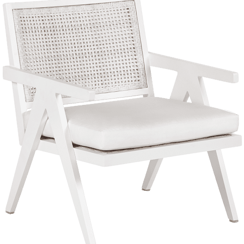 St Vincent Outdoor Lounge Chair  -  White