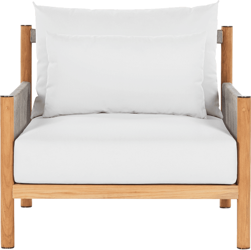 Architect Outdoor Lounge Chair Natural Coco Republic Front