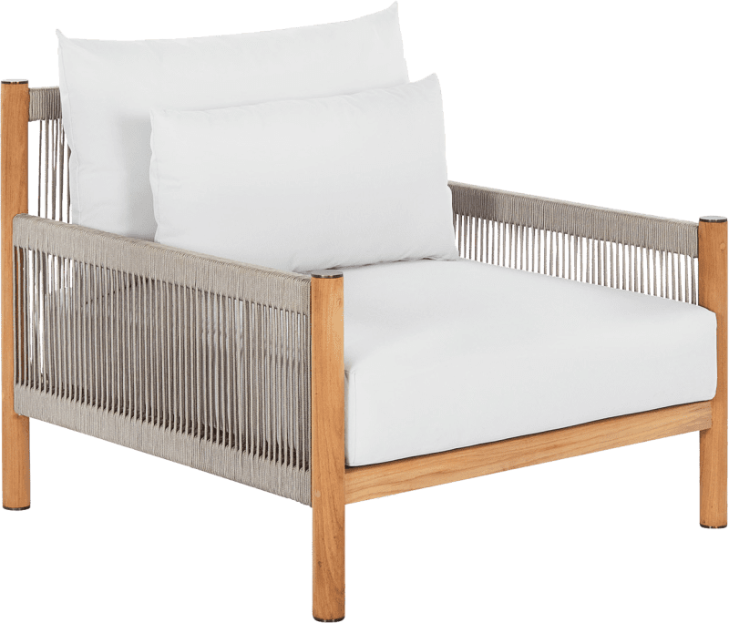 Architect Outdoor Lounge Chair Natural Coco Republic Side 1