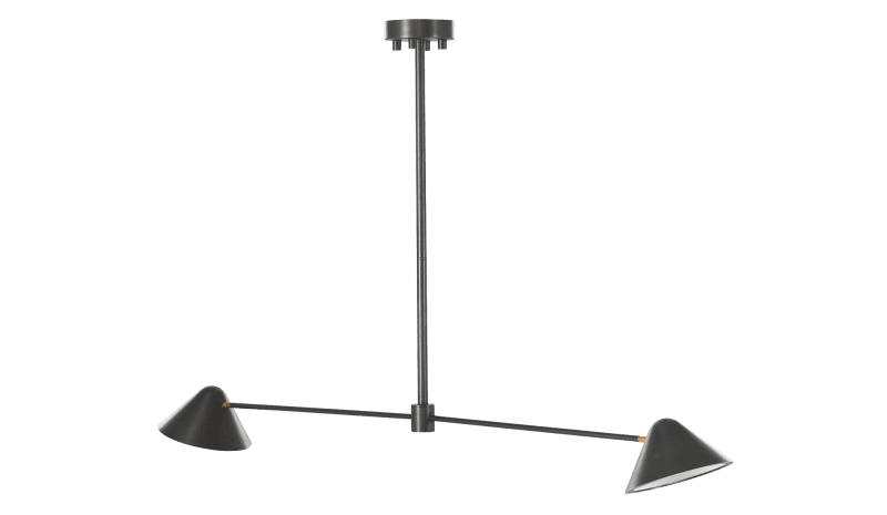 Belmont Single Pendant Black Coco Republic Front Tilt 851531927