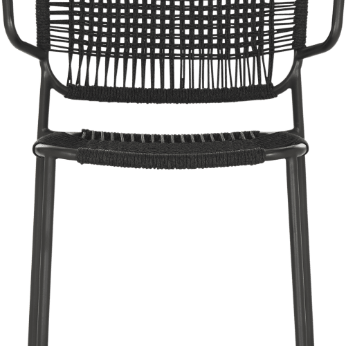 Cruz Outdoor Dining Chair Anthracite Carbon Coco Republic 851531849 Front