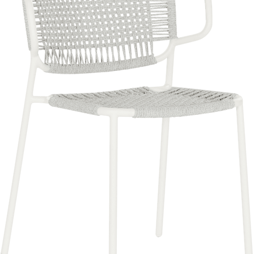 Cruz Outdoor Dining Chair White Light Grey Coco Republic 851531850 Angle Front 745c023a b3cc 458d 96e9 6b71cc388d7e