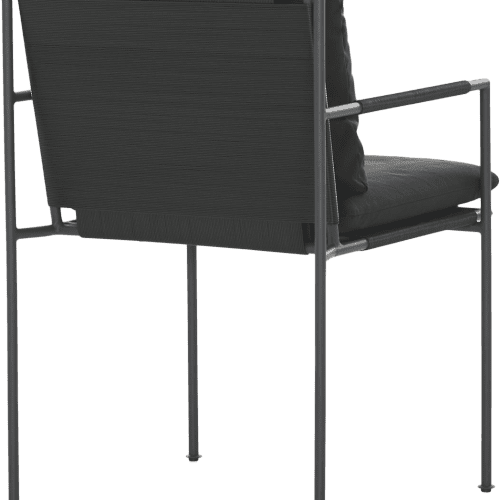 Malmo Outdoor Dining Chair Black Coco Republic 851495772 Angle Back