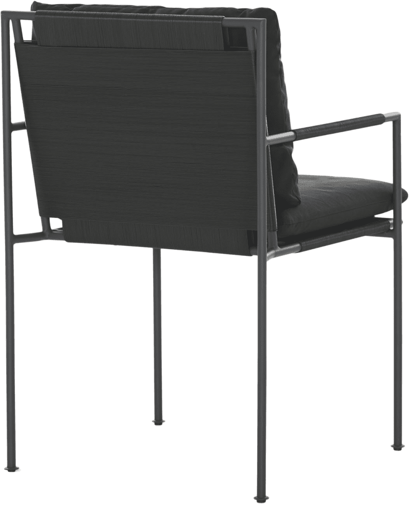 Malmo Outdoor Dining Chair Black Coco Republic 851495772 Angle Back