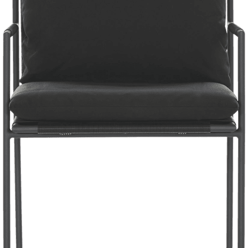 Malmo Outdoor Dining Chair Black Coco Republic 851495772 Front