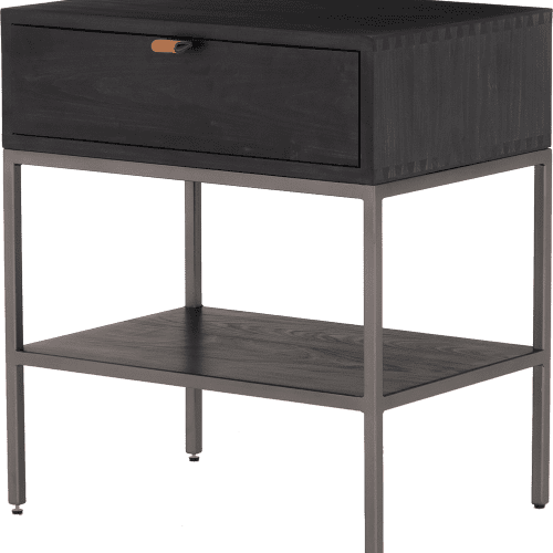 Mason Nightstand Black Wash Coco Republic Front Tilt 710144227