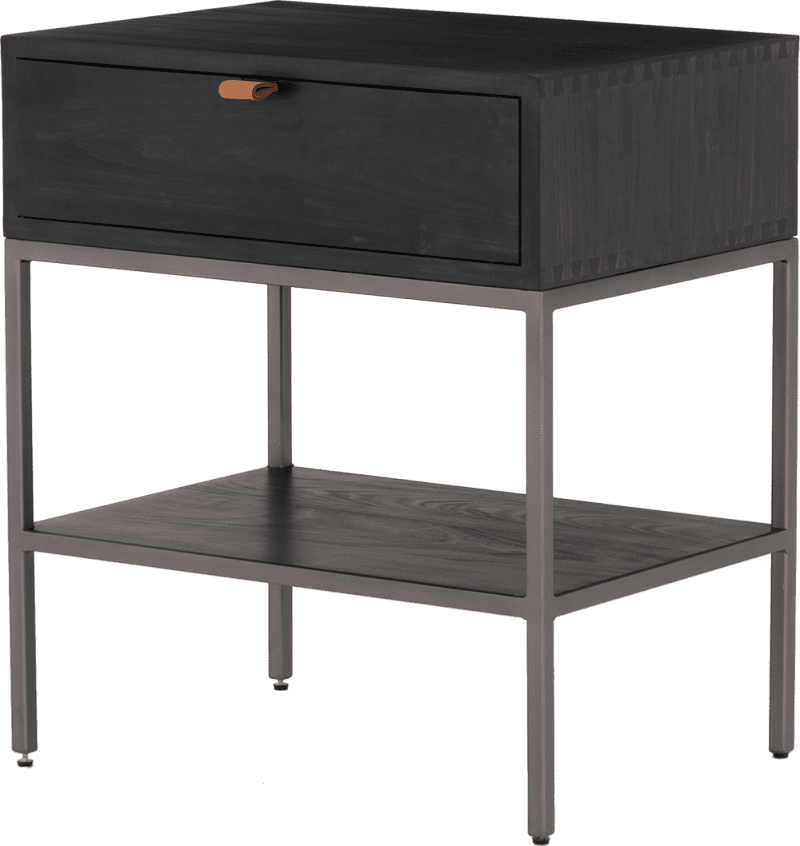 Mason Nightstand Black Wash Coco Republic Front Tilt 710144227