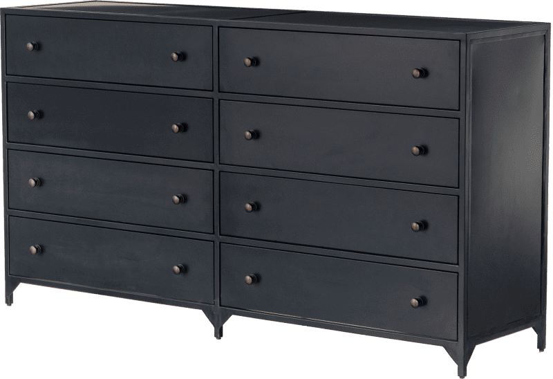 Monty Dresser 8 Drawer Black Metal Coco Republic Side 710143958