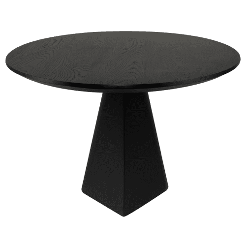 Oblo Dining Table Onyx Black Steel Nuevo Front 531000264