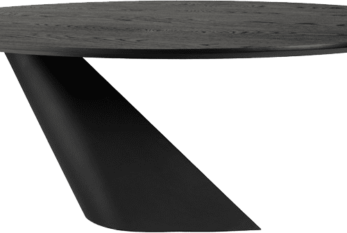 Oblo Dining Table Onyx Black Steel Nuevo Side 2 531000264