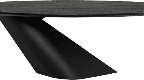 Oblo Dining Table Onyx Black Steel Nuevo Side 531000264