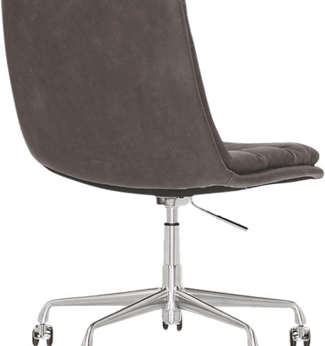 Paton Swivel Chair Graphite Leather Back Angle View 6af3bbdf 3fc4 49d0 8419 72aca9ab5197