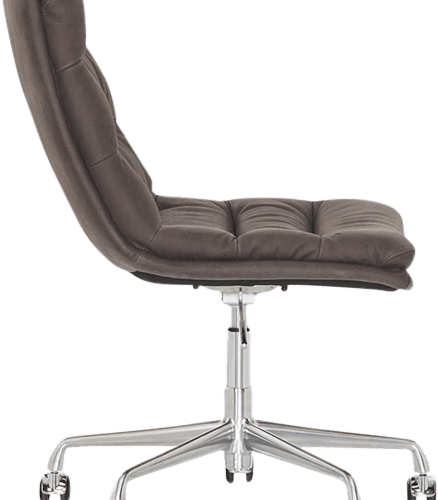 Paton Swivel Chair Graphite Leather Side View 3b43c217 998a 41a2 a7b9 1caa581cb1a6