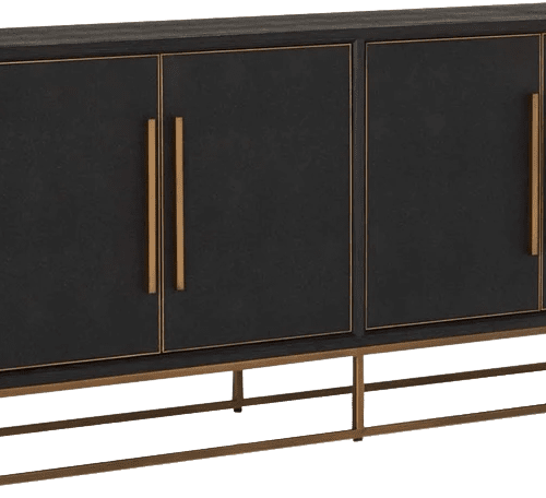 Sebastien Sideboard Black Shagreen Coco Republic 851532202 3