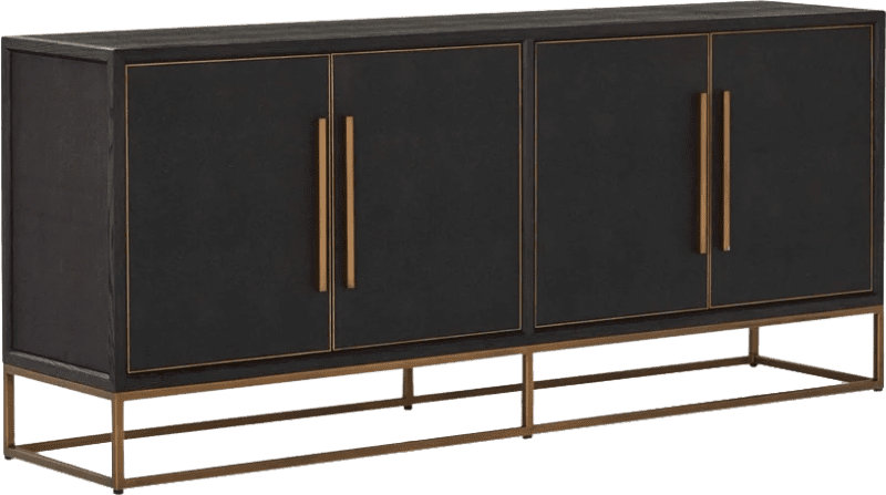 Sebastien Sideboard Black Shagreen Coco Republic 851532202 3